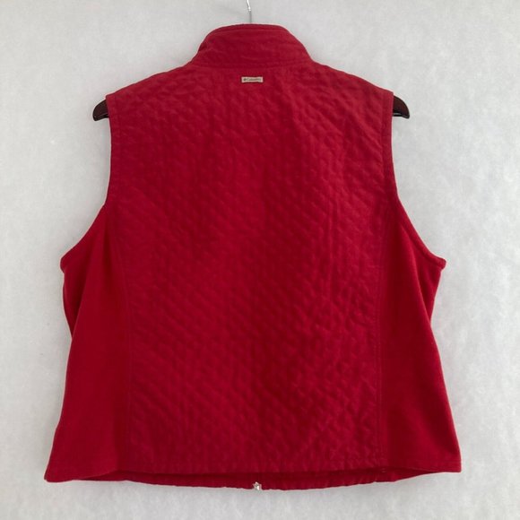 Columbia Womens Vest Size XL Quilted Fleece Sleeveless Full Zip Hiking Outdoor - Picture 6 of 9